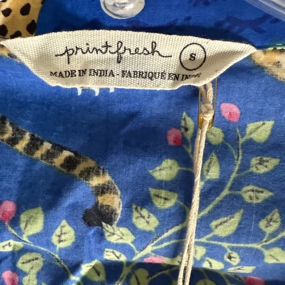 NWT PRINTFRESH Organic Cotton Bagheera Print Long Sleeve Pajama Set Size Small - Picture 9 of 11